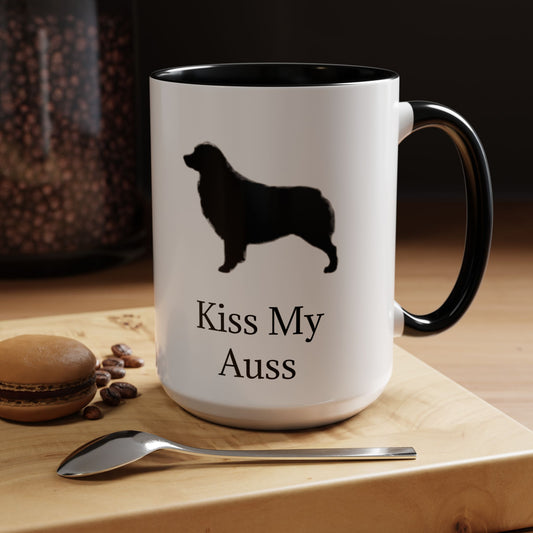 Kiss My Auss 2-Tone Coffee Mug