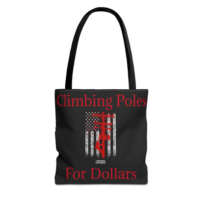 Climbing Poles Tote Bag
