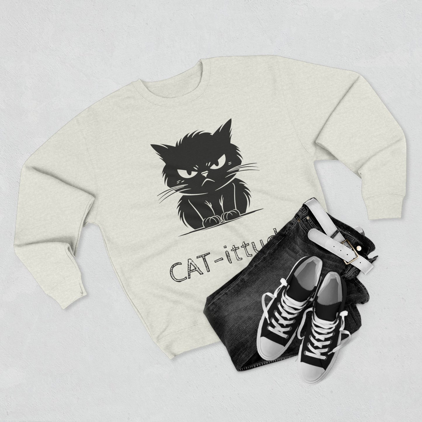 CAT-ittude Unisex Crewneck Sweatshirt