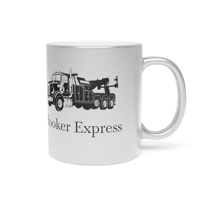 H**ker Express Heavy Tow Truck Metallic Coffee Mug