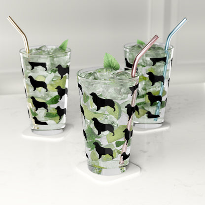 Aussie  Silhouette Drinking Glass