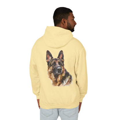 German Shepherd Head Unisex Lightweight Hoodie