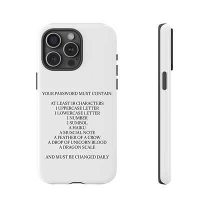 Password iPhone Case