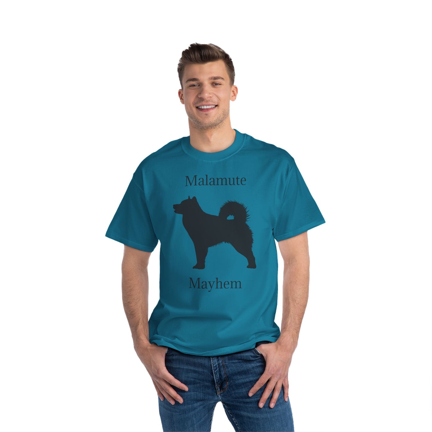 Malamute Mayhem Men's Short-Sleeve Crewneck Tee