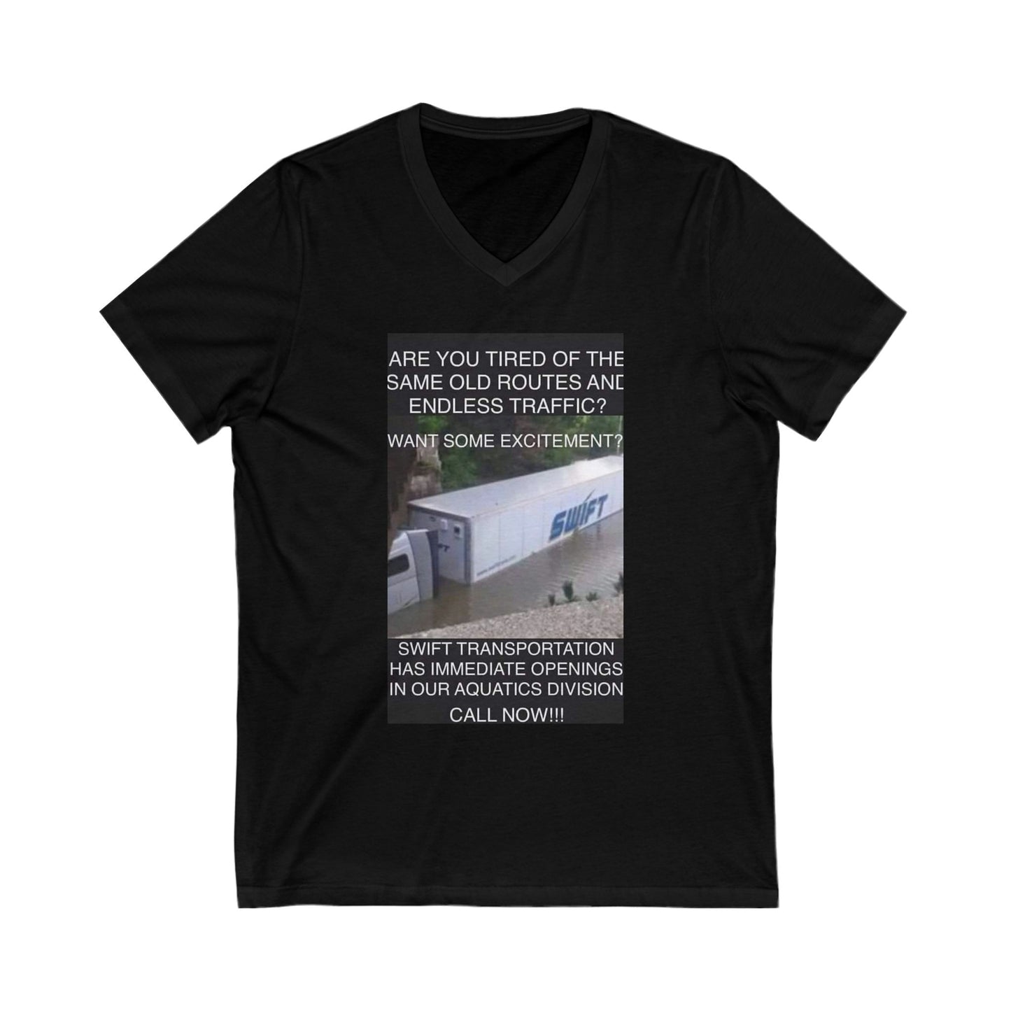 Swift Aquatics Unisex Short Sleeve V-Neck Tee