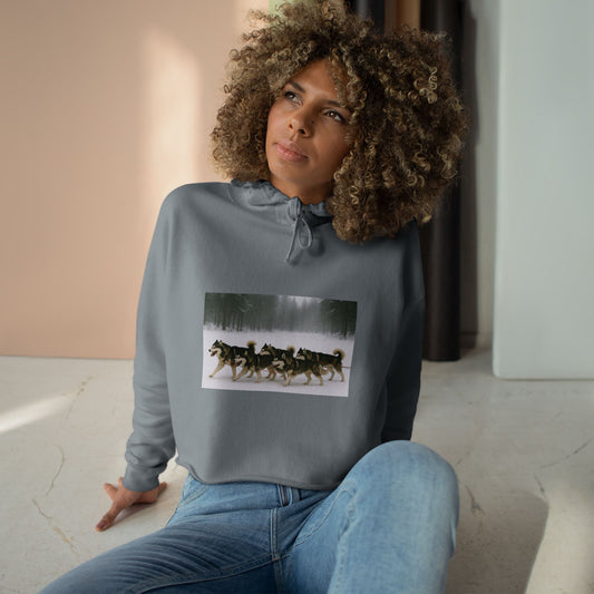 Mush On Women's Crop Hoodie