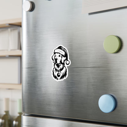 Santa Paws Golden Vinyl Decal