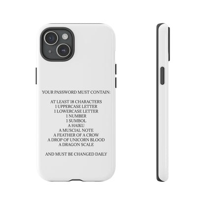 Password iPhone Case