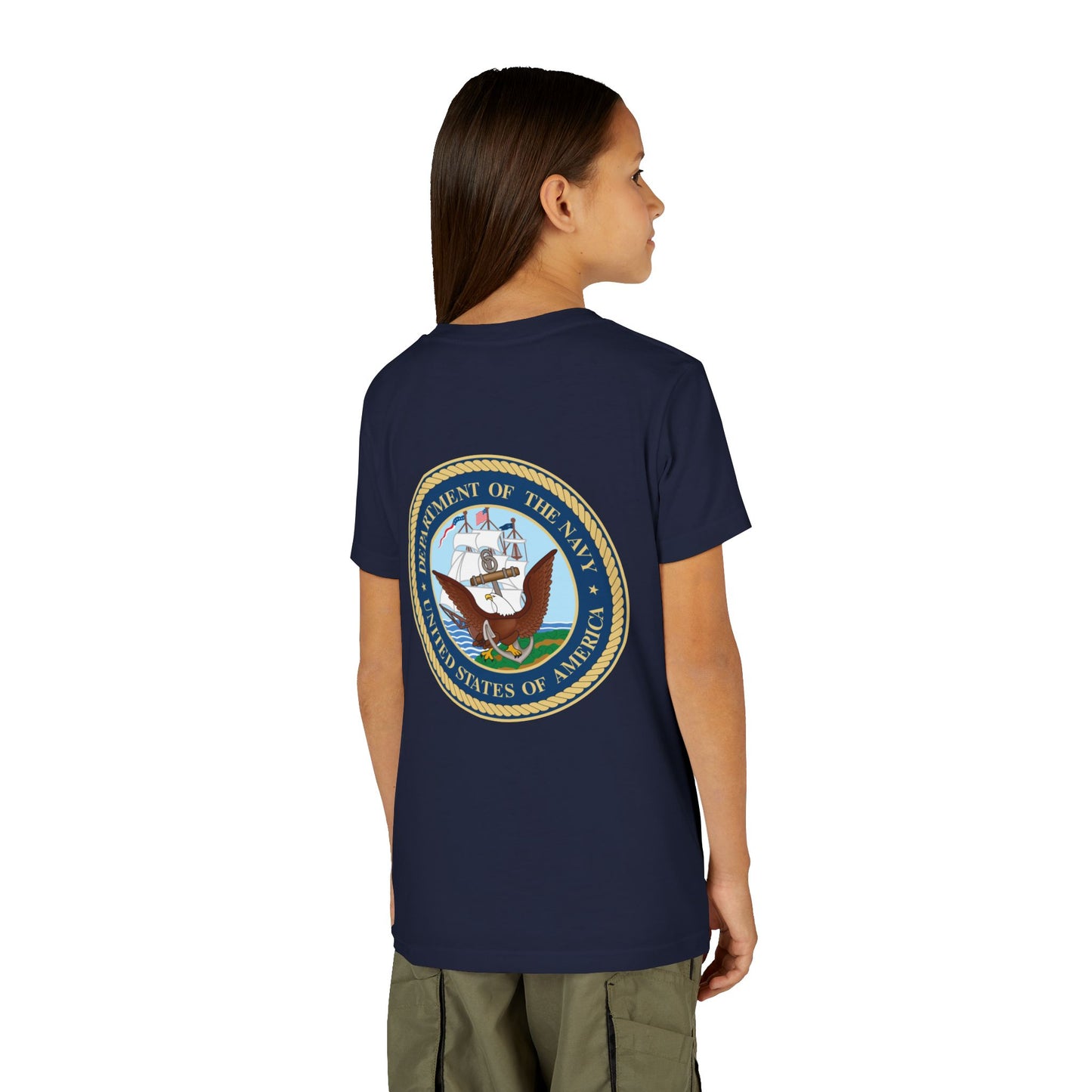 US Navy Youth Unisex Short Sleeve Crewneck Tee