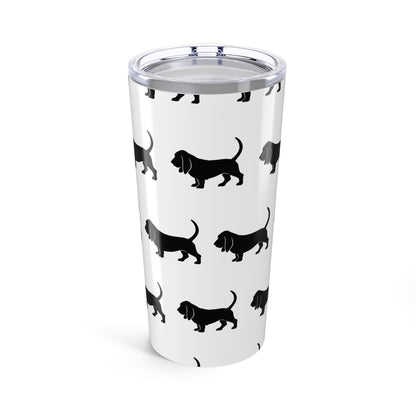 Basset Hound Silhouette Tumbler