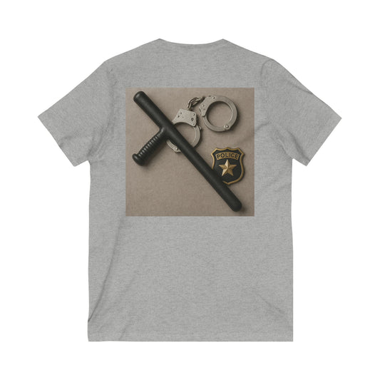 Law Enforcement Appreciation Unisex Short Sleeve V-Neck Tee