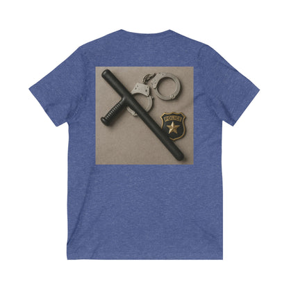 Law Enforcement Appreciation Unisex Short Sleeve V-Neck Tee