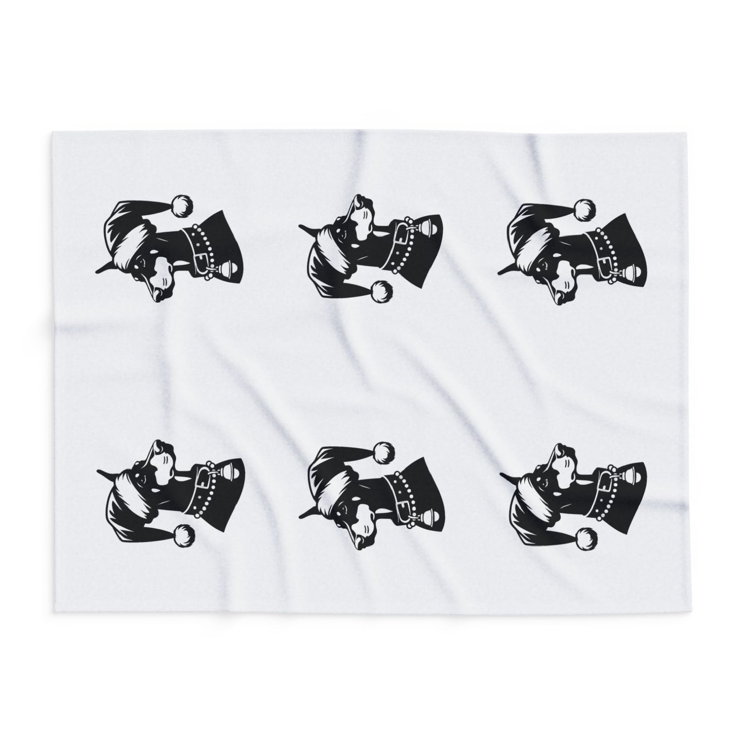 Santa Paws Doberman Arctic Fleece Blanket