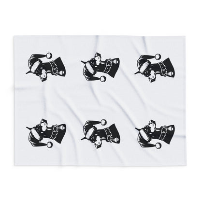 Santa Paws Doberman Arctic Fleece Blanket