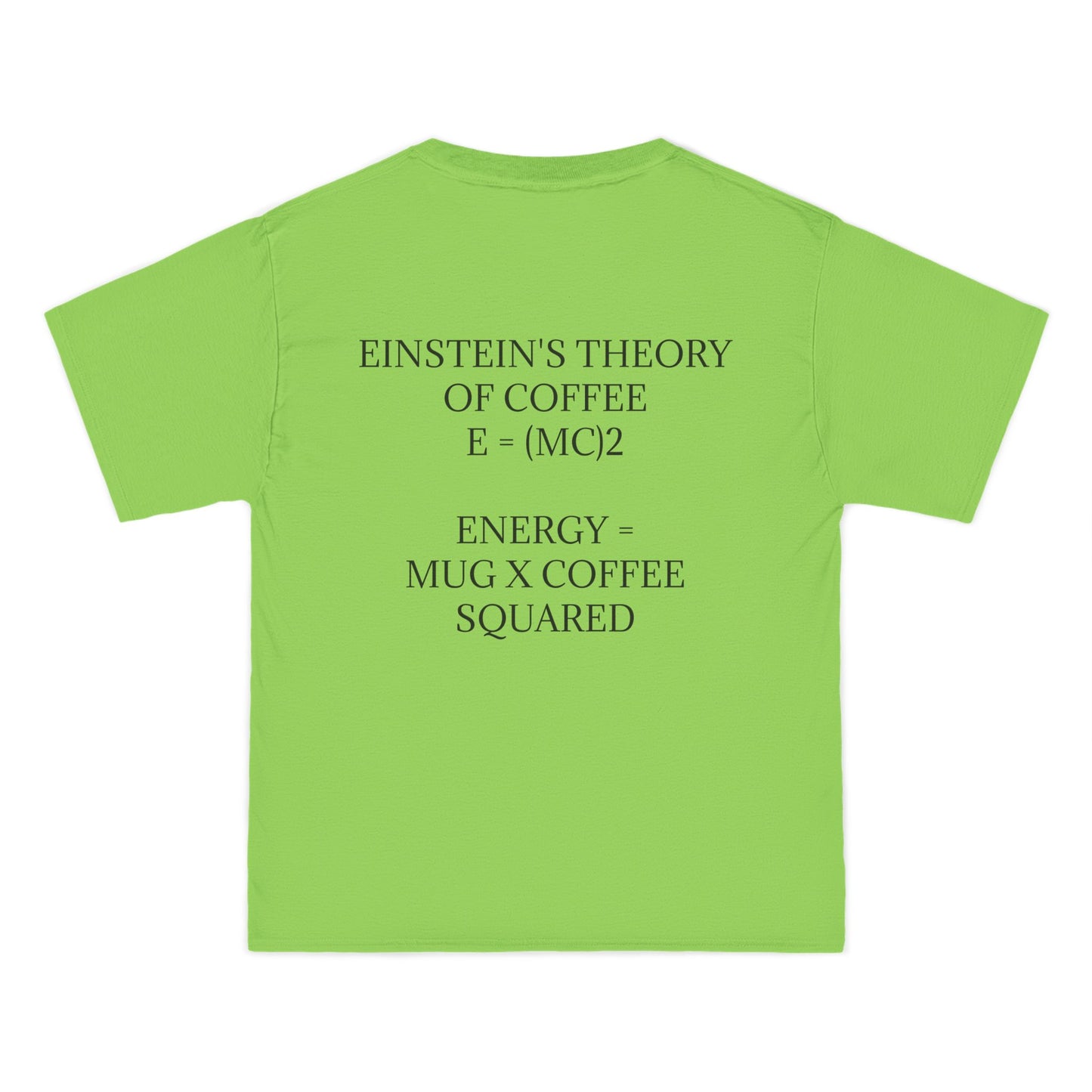 Einstein's Theory Of Coffee Men's Short-Sleeve Crewneck Tee