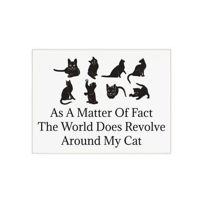 Matter Of Fact Cat Ceramic Photo Tile