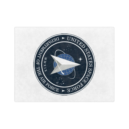 US Space Force Velveteen Microfiber Blanket