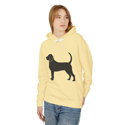 Bloodhound Silhouette Unisex Lightweight Hoodie