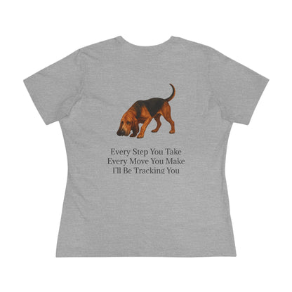 Tracking You Women's Short Sleeve Crewneck Tee