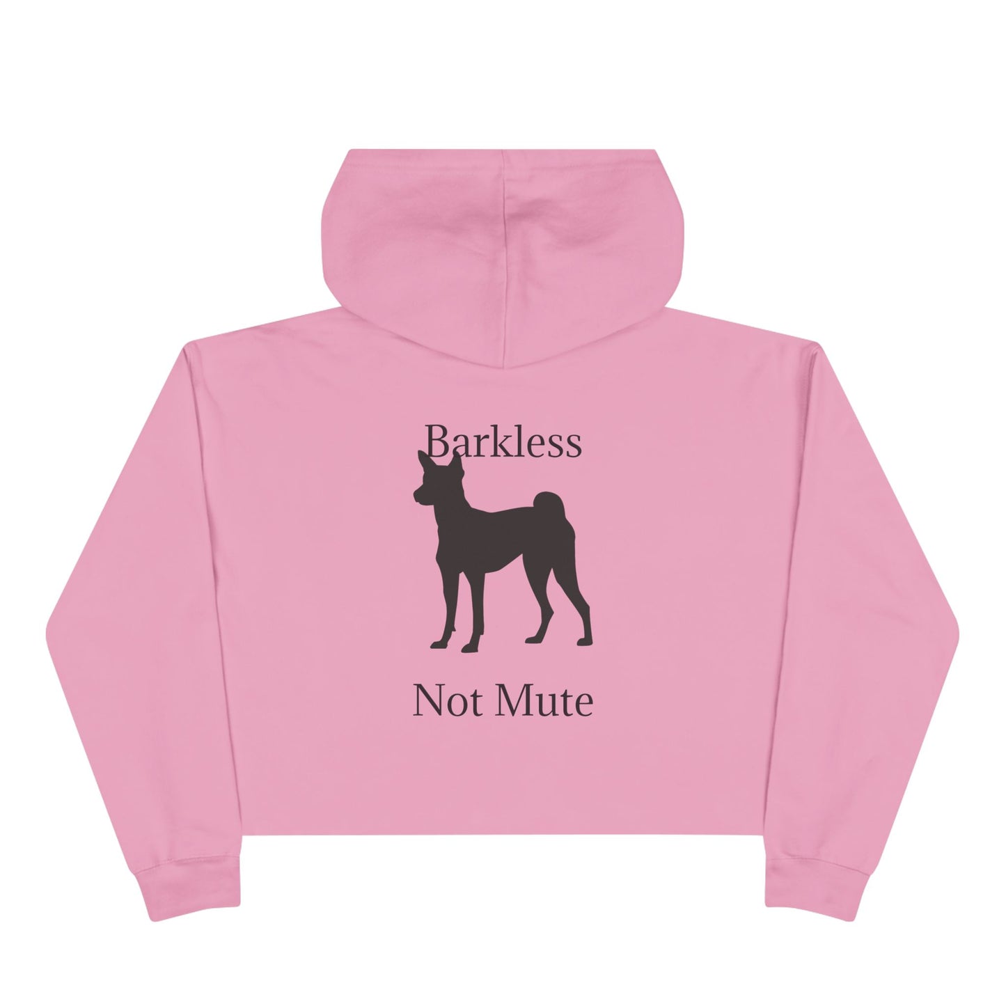Barkless Not Mute Women's Crop Hoodie