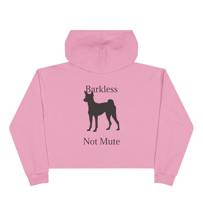 Barkless Not Mute Women's Crop Hoodie