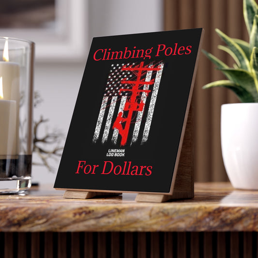Climbing Poles Ceramic Photo Tile