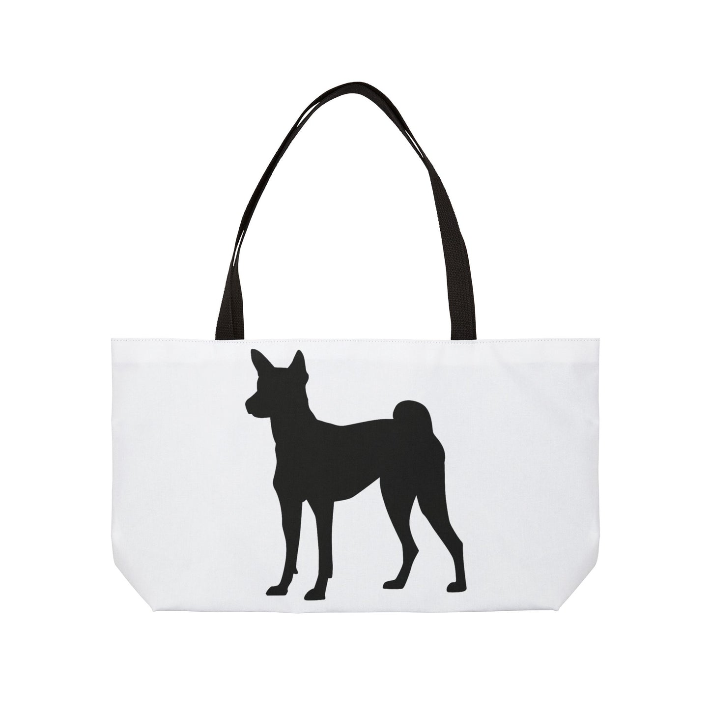 Basenji Silhouette Weekender Tote Bag