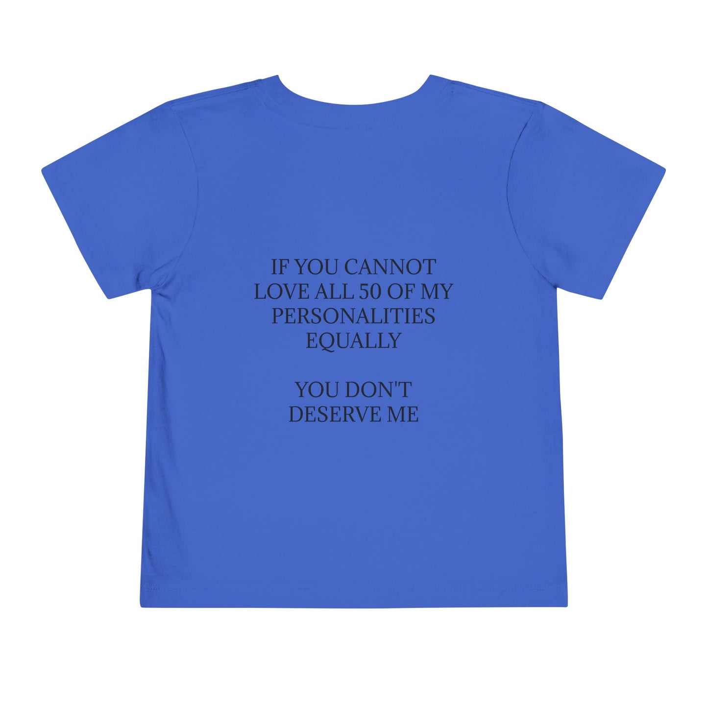 50 Personalities Toddler Unisex Short Sleeve Crewneck Tee