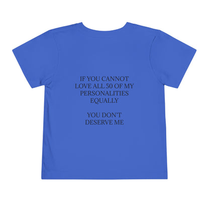 50 Personalities Toddler Unisex Short Sleeve Crewneck Tee