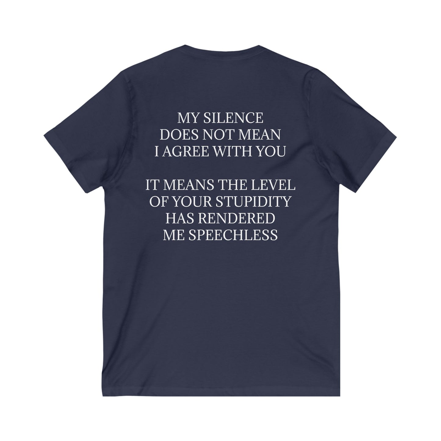 Speechless Unisex Short Sleeve V-Neck Tee