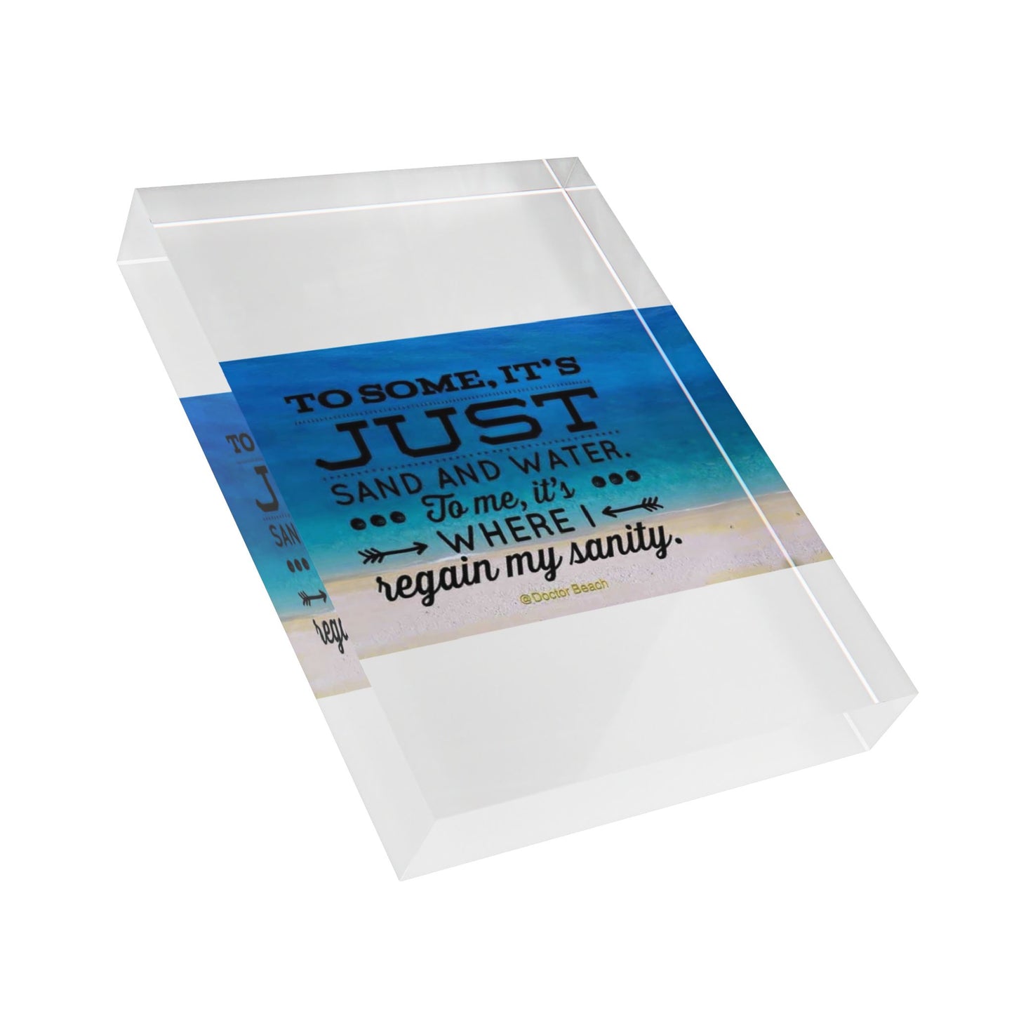 Dr. Beach Acrylic Photo Block
