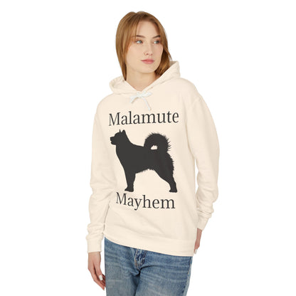 Malamute Mayhem Unisex Lightweight Hoodie