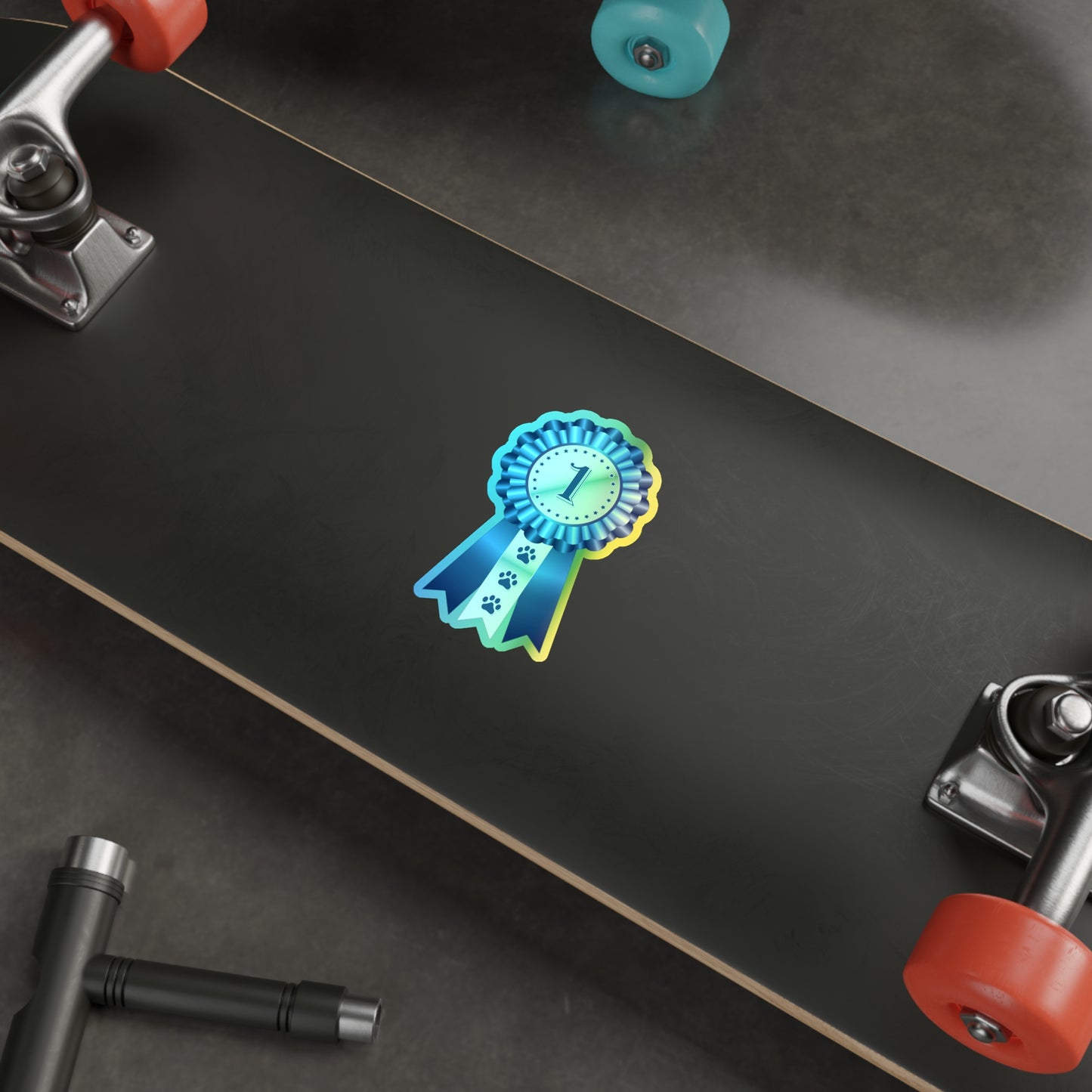 Show Ribbon Holographic Sticker