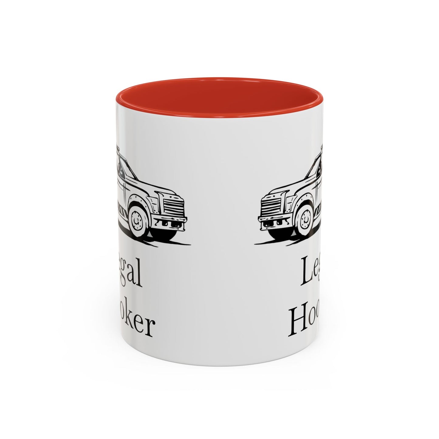Legal H**ker Wheel Lift Tow Truck 2-Tone Coffee Mug
