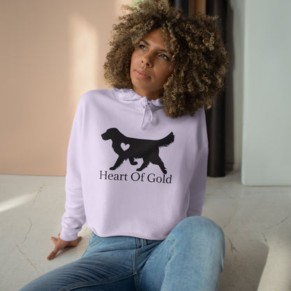 Heart Of Gold Women's Crop Hoodie