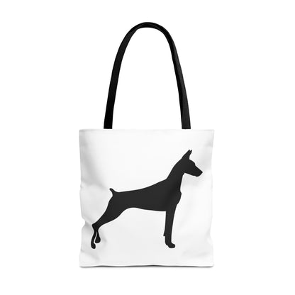 Doberman Silhouette Tote Bag