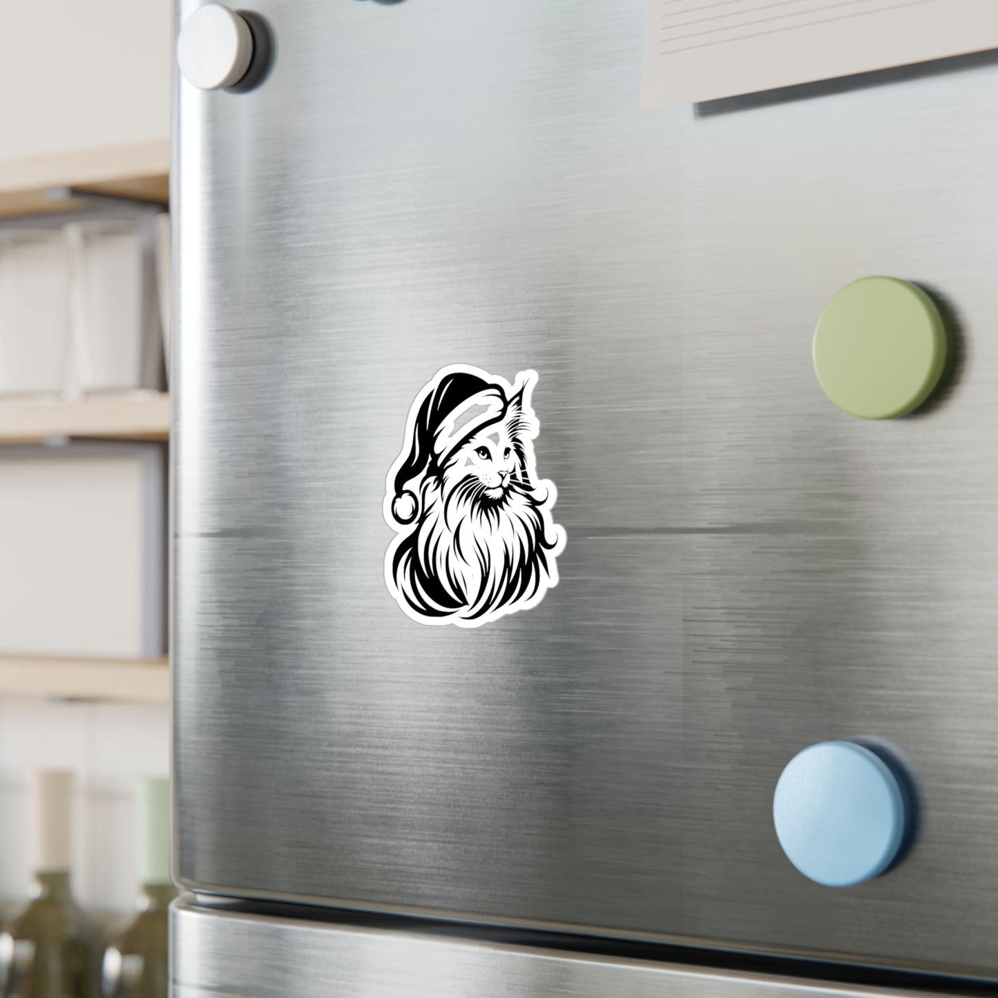 Santa Paws Cat Vinyl Decal