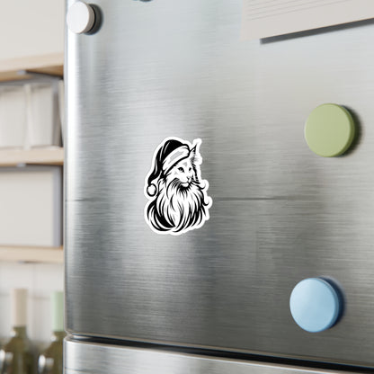Santa Paws Cat Vinyl Decal