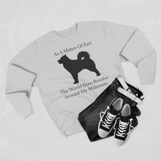 Matter Of Fact Malamute Unisex Crewneck Sweatshirt