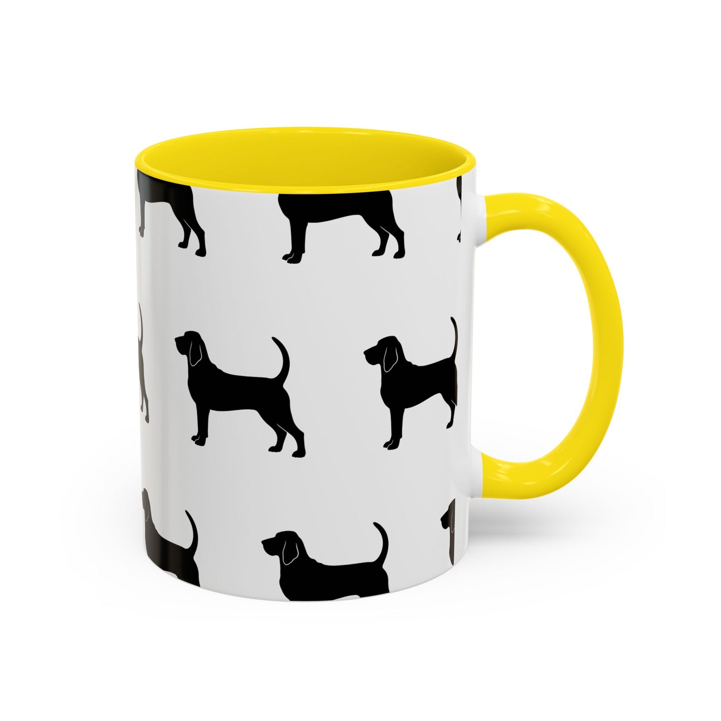 Bloodhound Silhouette 2-Tone Coffee Mug