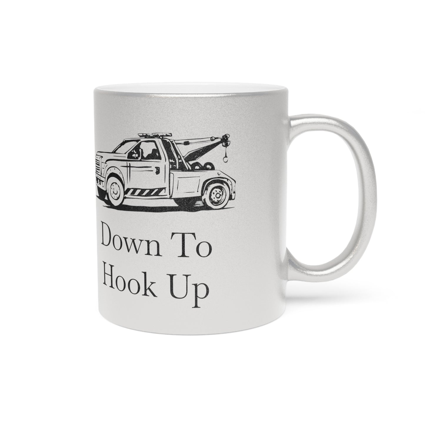 Down To Hook Up Metallic Coffee Mug