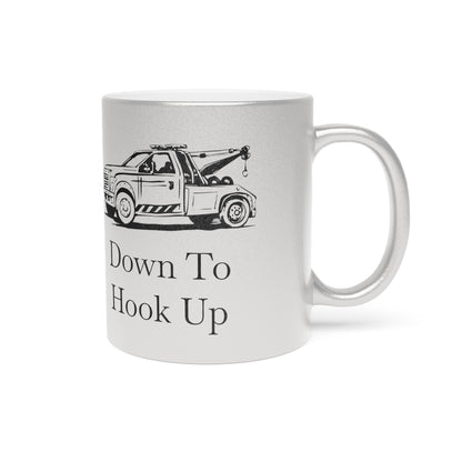 Down To Hook Up Metallic Coffee Mug