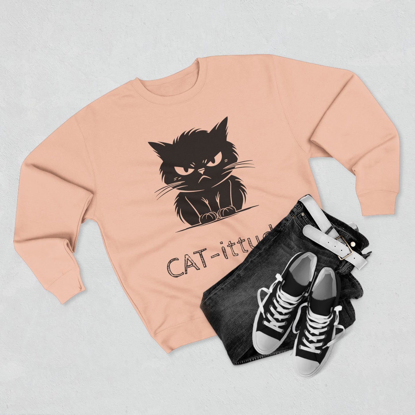 CAT-ittude Unisex Crewneck Sweatshirt