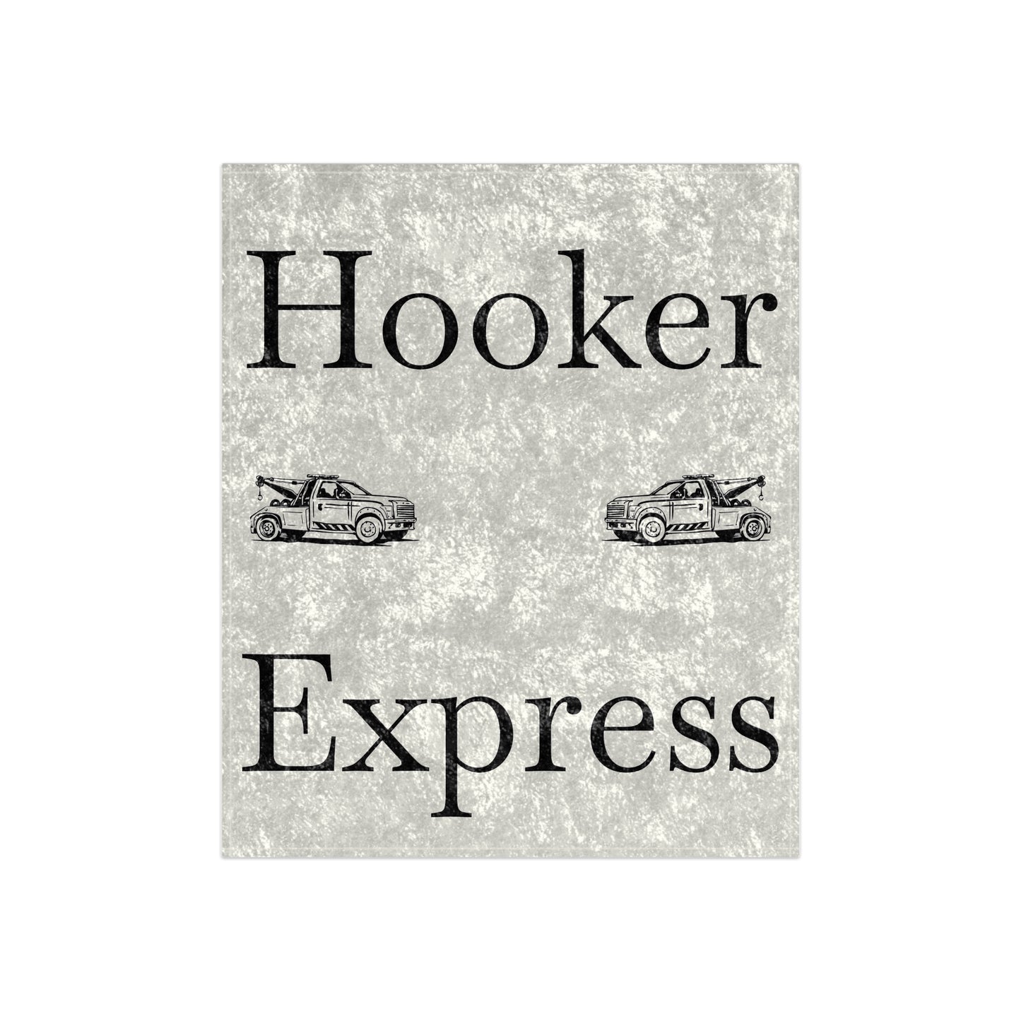 H**ker Express Wheel Lift Tow Truck Crushed Velvet Blanket
