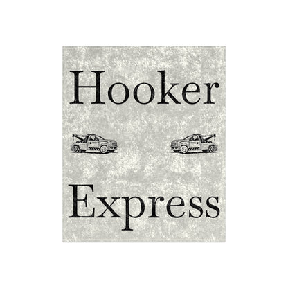 H**ker Express Wheel Lift Tow Truck Crushed Velvet Blanket