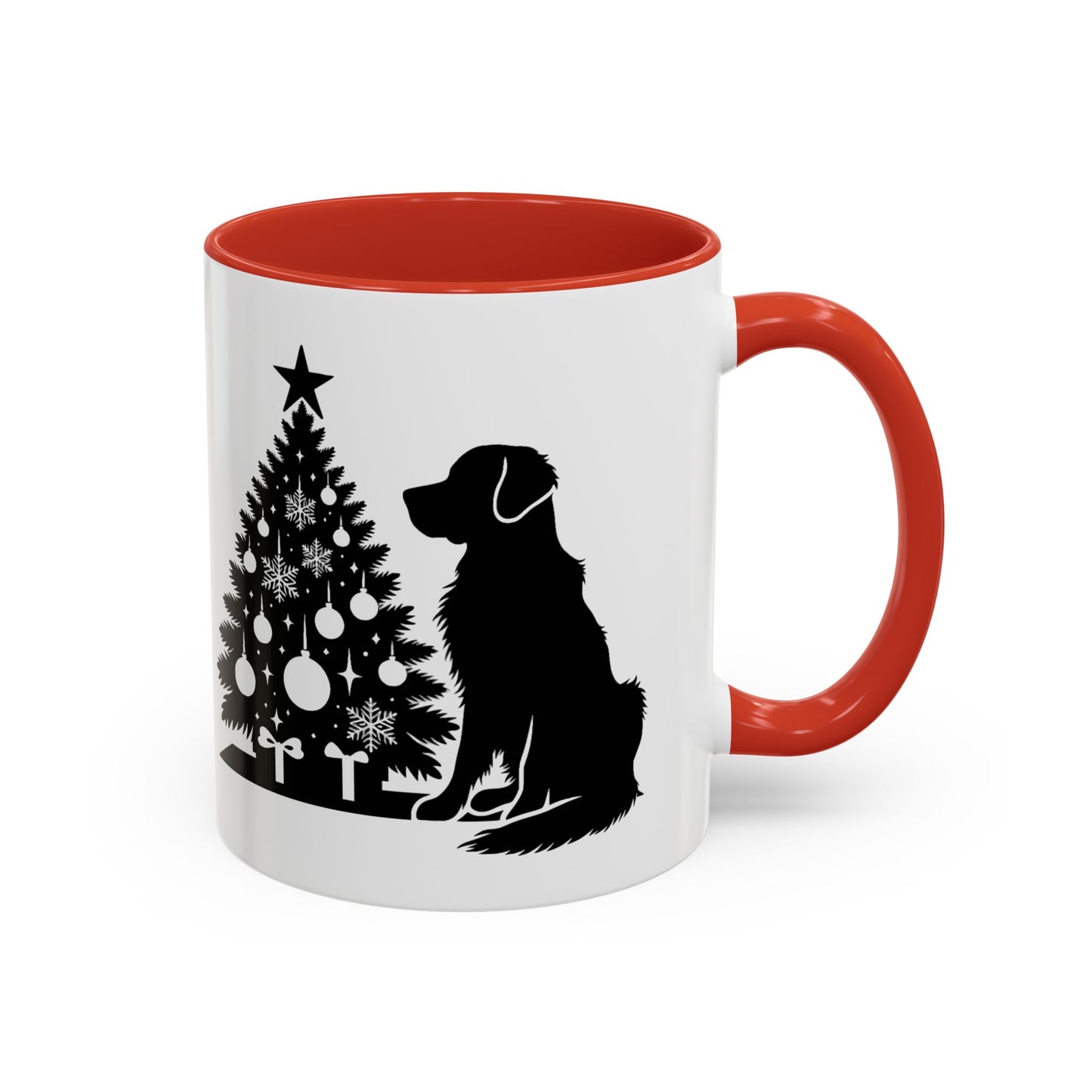 Golden Christmas Tree 2-Tone Coffee Mug
