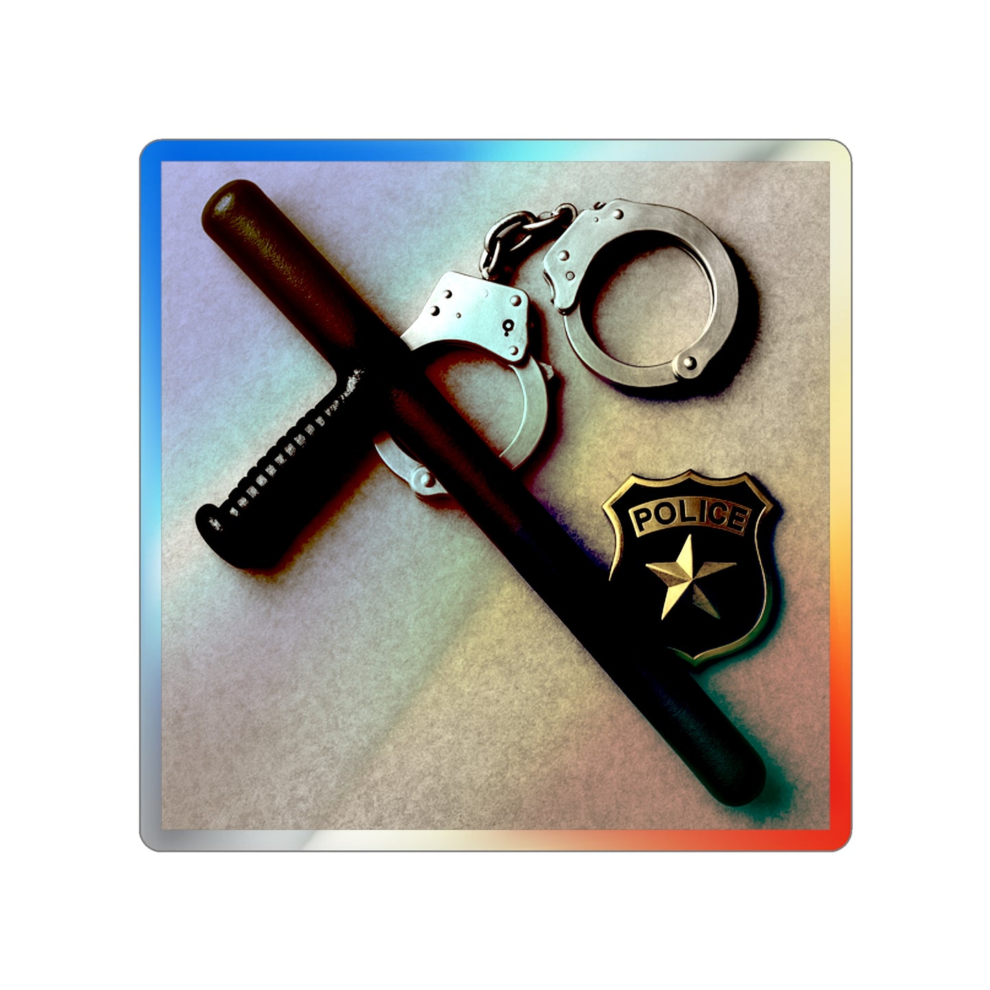 Law Enforcement Appreciation Holographic Sticker