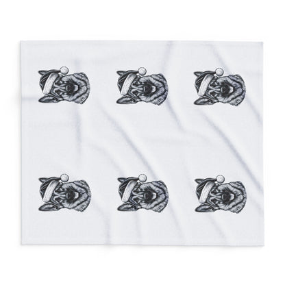 Santa Paws German Shepherd Arctic Fleece Blanket
