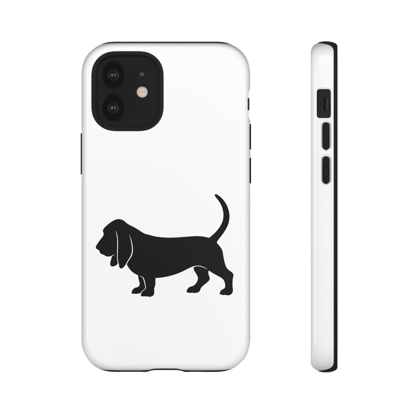 Basset Hound Silhouette iPhone Case
