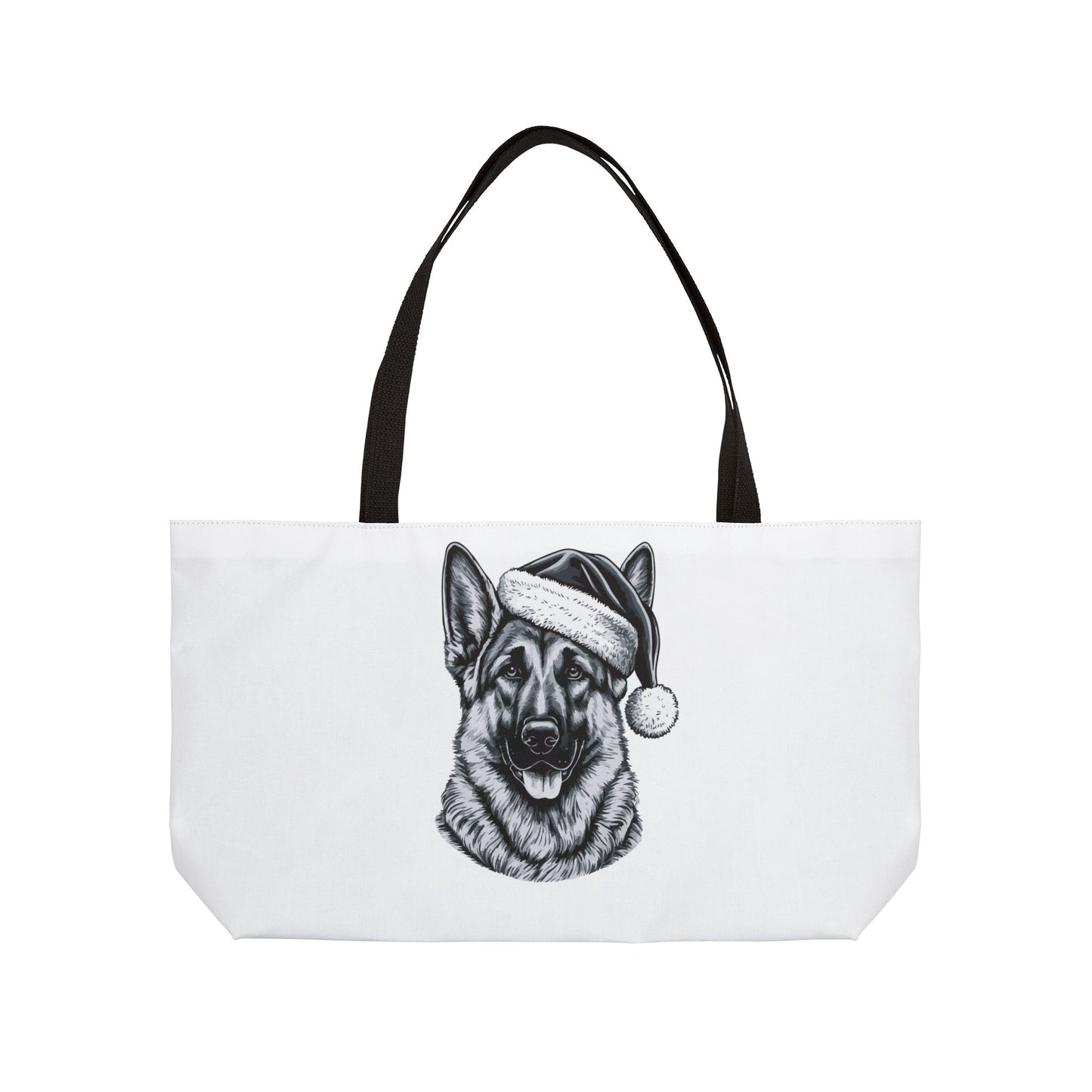 Santa Paws German Shepherd Weekender Tote Bag